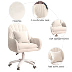 Home Office Chair Computer Chair with Mid-Back Upholstered Modern Tufted Computer Task Chair Swivel Height