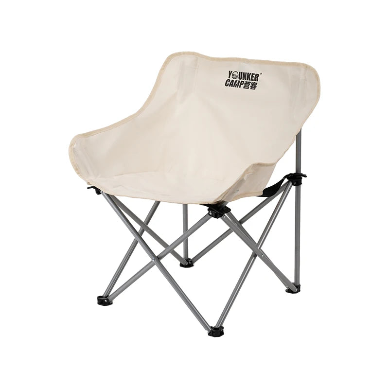 Outdoor Folding Moon Chair Portable Chair Camping Chair Picnic Gear Fishing Small Horse Stool Student