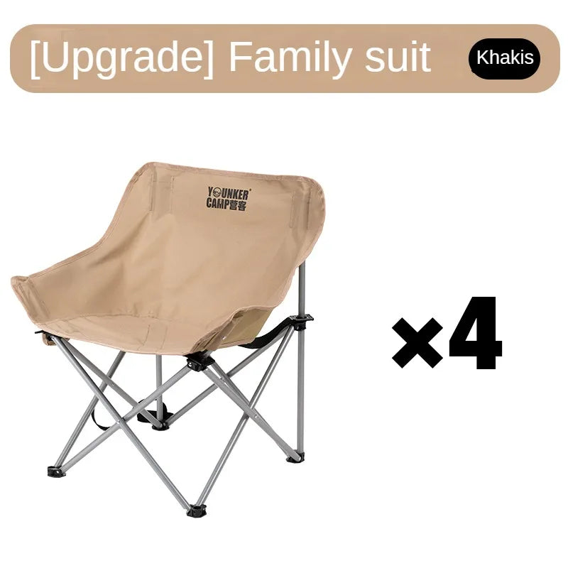 Outdoor Folding Moon Chair Portable Chair Camping Chair Picnic Gear Fishing Small Horse Stool Student