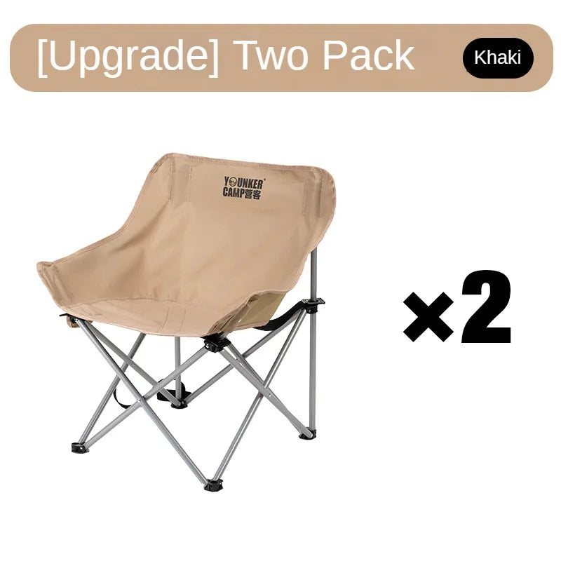 Outdoor Folding Moon Chair Portable Chair Camping Chair Picnic Gear Fishing Small Horse Stool Student