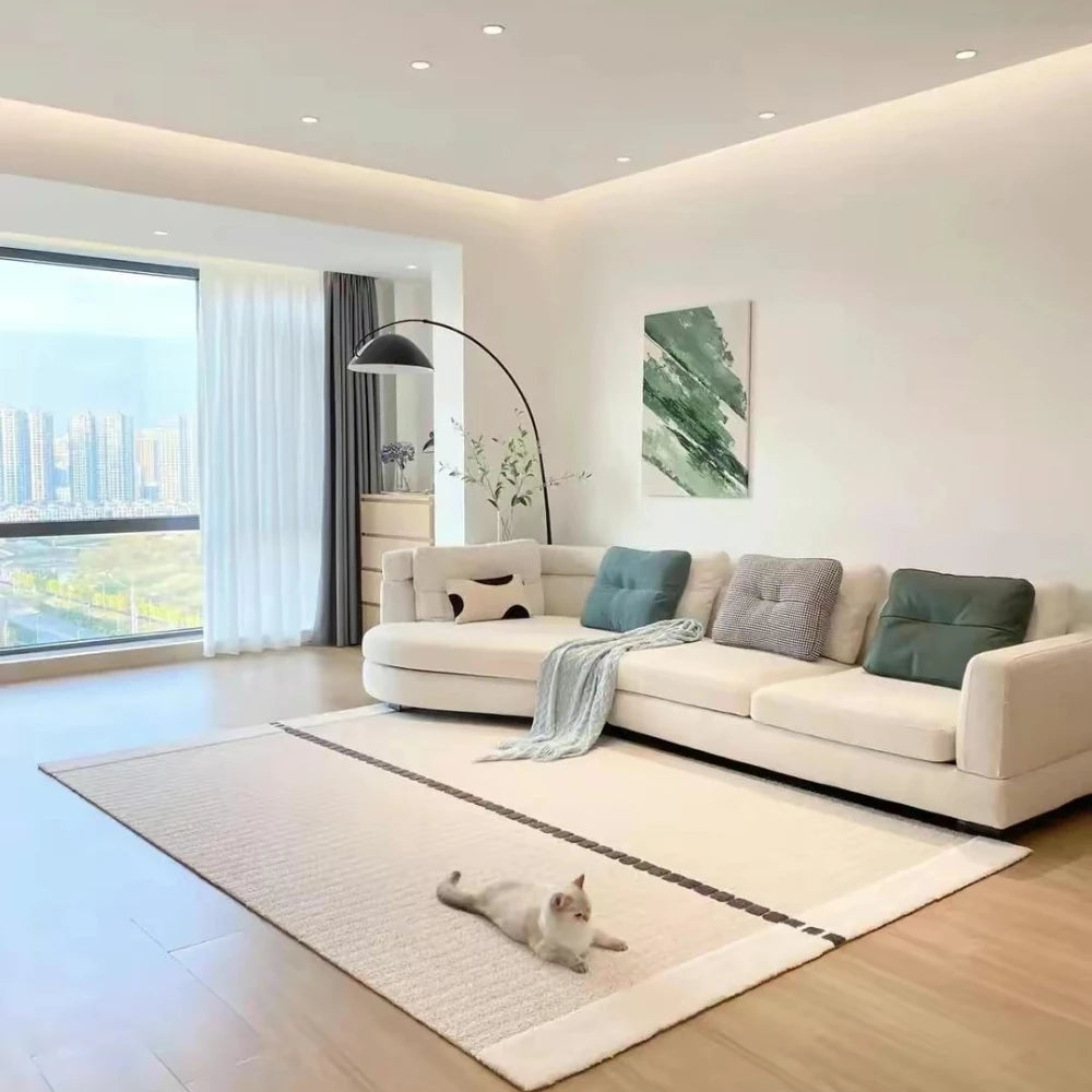 Customized Home Furniture Set Modern and Good Quality Simple Curved Sofa for Bedroom or Living