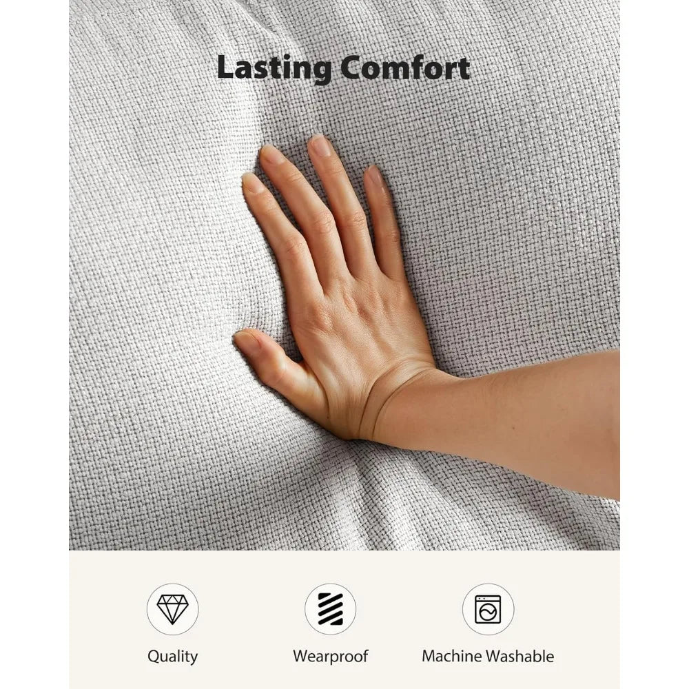 3 Seater Couch, Sofas for Living Room with Deep Seats and Wide Armrests, 89" Comfy 3 Seater Sofa