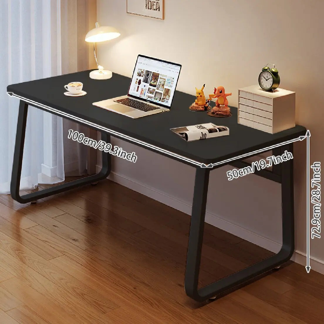 Computer Desk Modern Simple Style Desk for Home Office, White Small Writing Table Study Corner Work