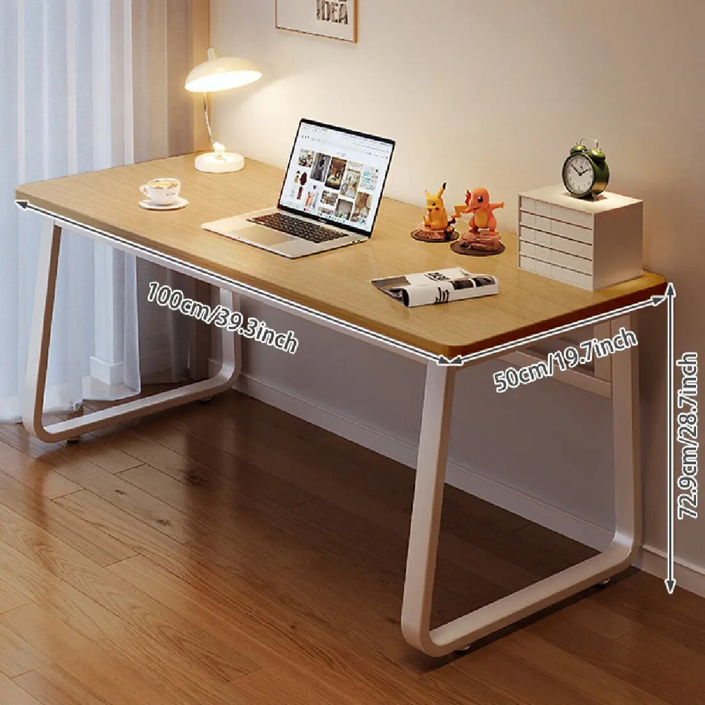 Computer Desk Modern Simple Style Desk for Home Office, White Small Writing Table Study Corner Work