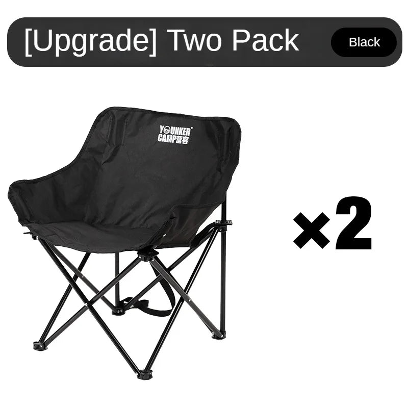 Outdoor Folding Moon Chair Portable Chair Camping Chair Picnic Gear Fishing Small Horse Stool Student