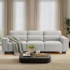 3 Seater Couch, Sofas for Living Room with Deep Seats and Wide Armrests, 89" Comfy 3 Seater Sofa