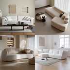 Customized Home Furniture Set Modern and Good Quality Simple Curved Sofa for Bedroom or Living