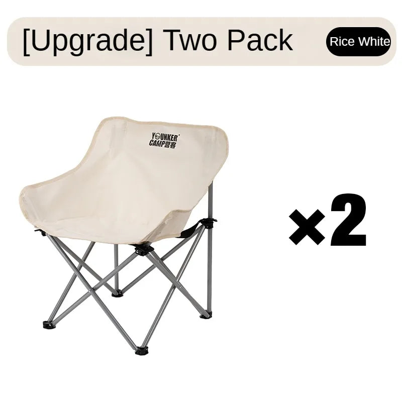 Outdoor Folding Moon Chair Portable Chair Camping Chair Picnic Gear Fishing Small Horse Stool Student