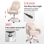 Home Office Chair Computer Chair with Mid-Back Upholstered Modern Tufted Computer Task Chair Swivel Height