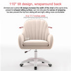 Home Office Chair Computer Chair with Mid-Back Upholstered Modern Tufted Computer Task Chair Swivel Height