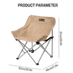 Outdoor Folding Moon Chair Portable Chair Camping Chair Picnic Gear Fishing Small Horse Stool Student