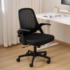 Office Chair High Back Ergonomic Nylon Rolling Desk Chair with Lumbar Support 5 Wheels Adjustable