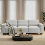 3 Seater Couch, Sofas for Living Room with Deep Seats and Wide Armrests, 89" Comfy 3 Seater Sofa