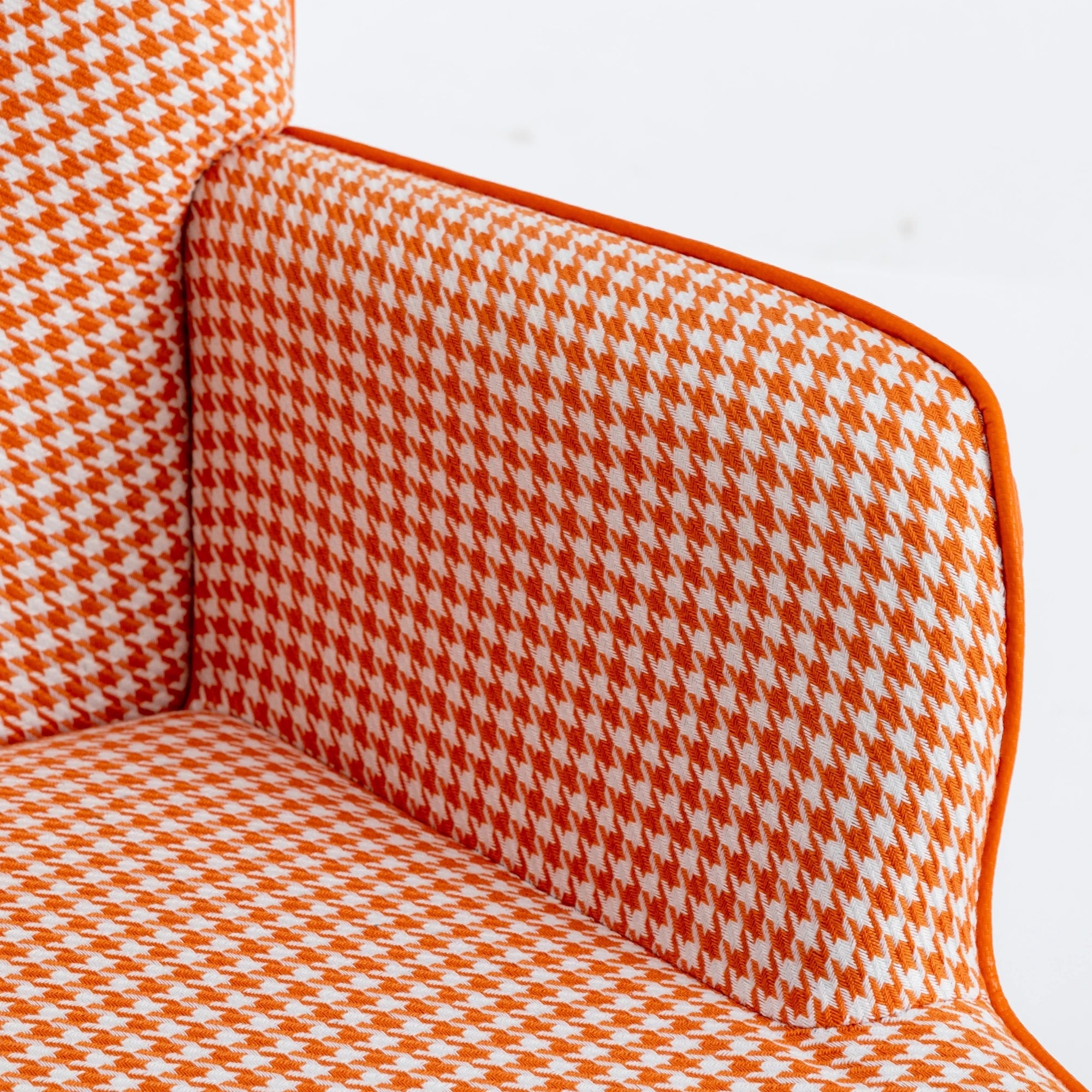 35.5” Nursery Rocking Chair Cotton Linen Upholstered Glider Chair With High Backrest Armchair