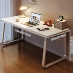 Computer Desk Modern Simple Style Desk for Home Office, White Small Writing Table Study Corner Work