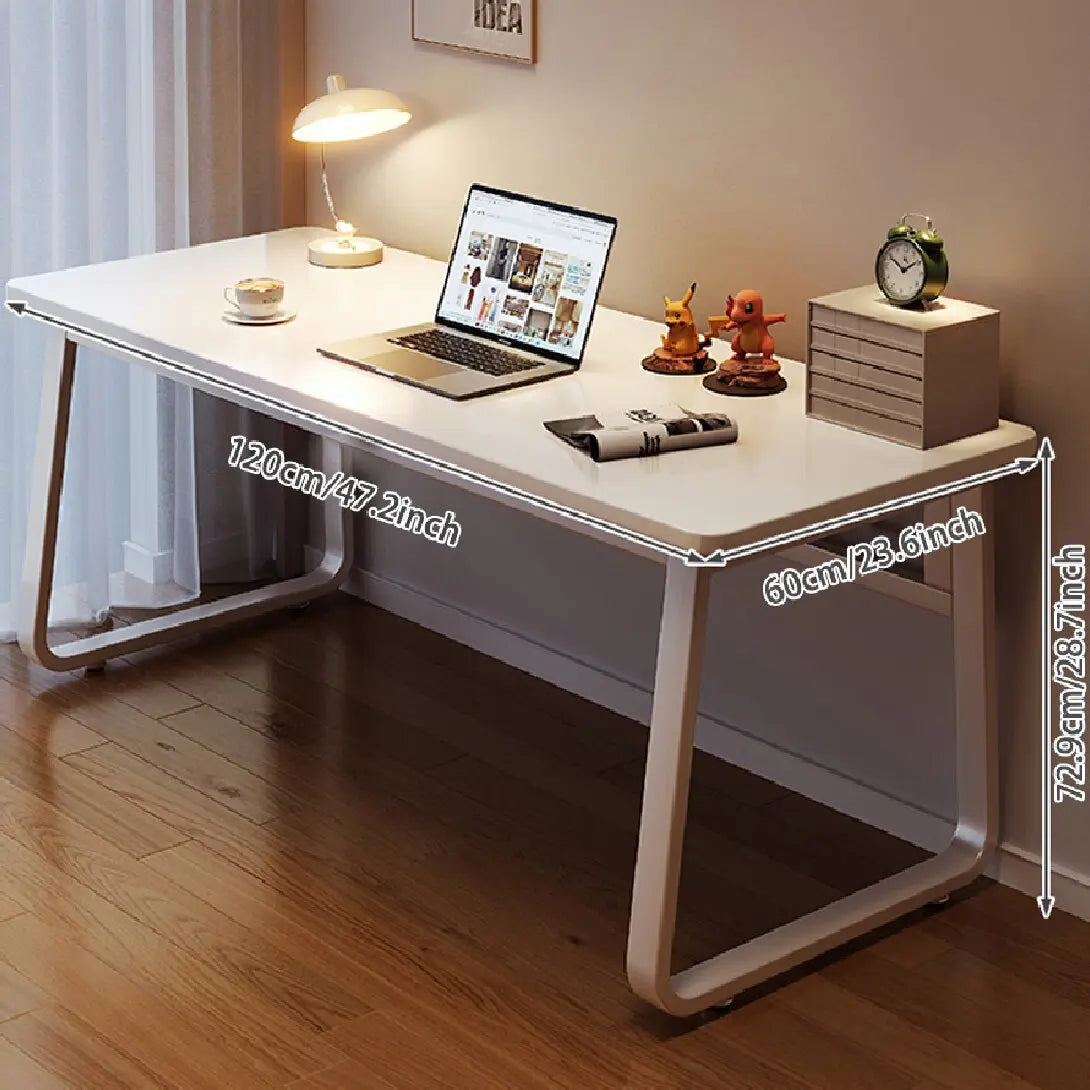 Computer Desk Modern Simple Style Desk for Home Office, White Small Writing Table Study Corner Work