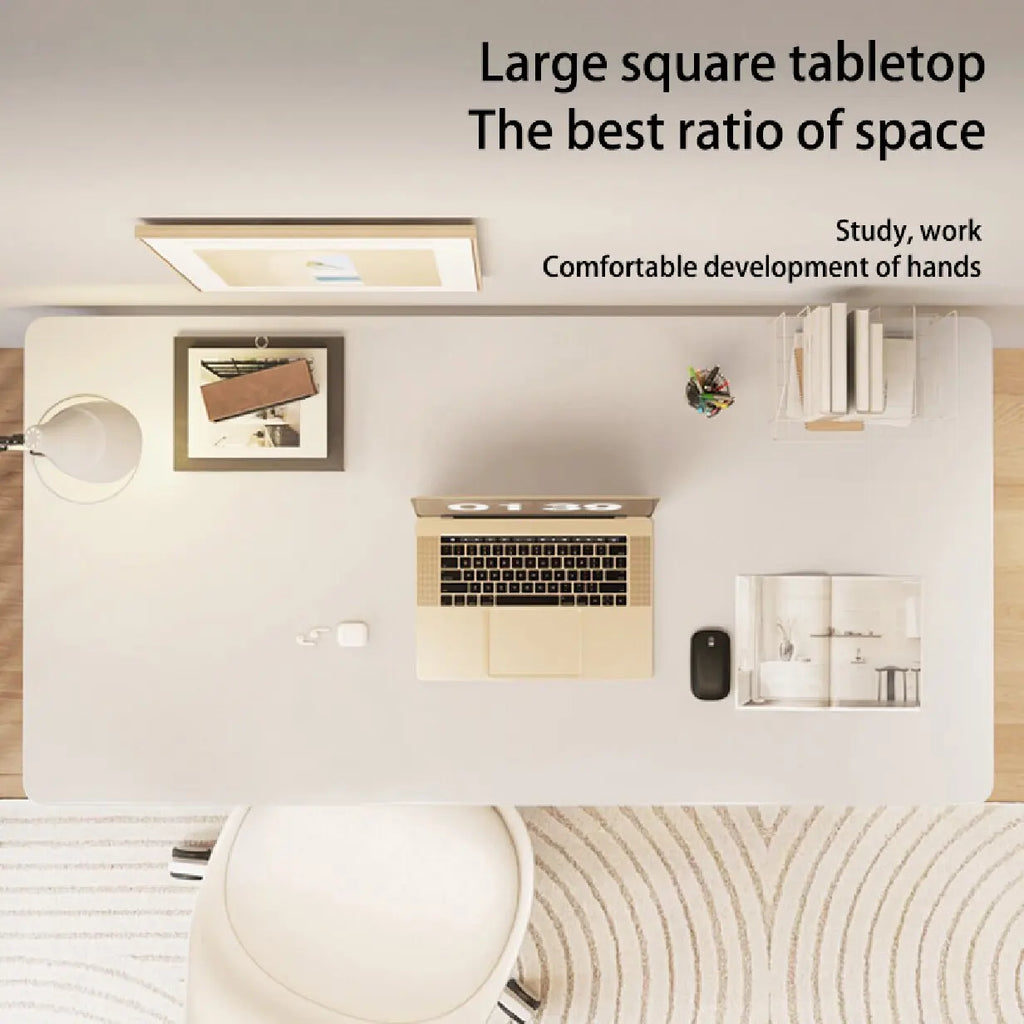 Computer Desk Modern Simple Style Desk for Home Office, White Small Writing Table Study Corner Work