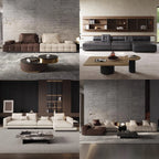 Customized Home Furniture Set Modern and Good Quality Simple Curved Sofa for Bedroom or Living