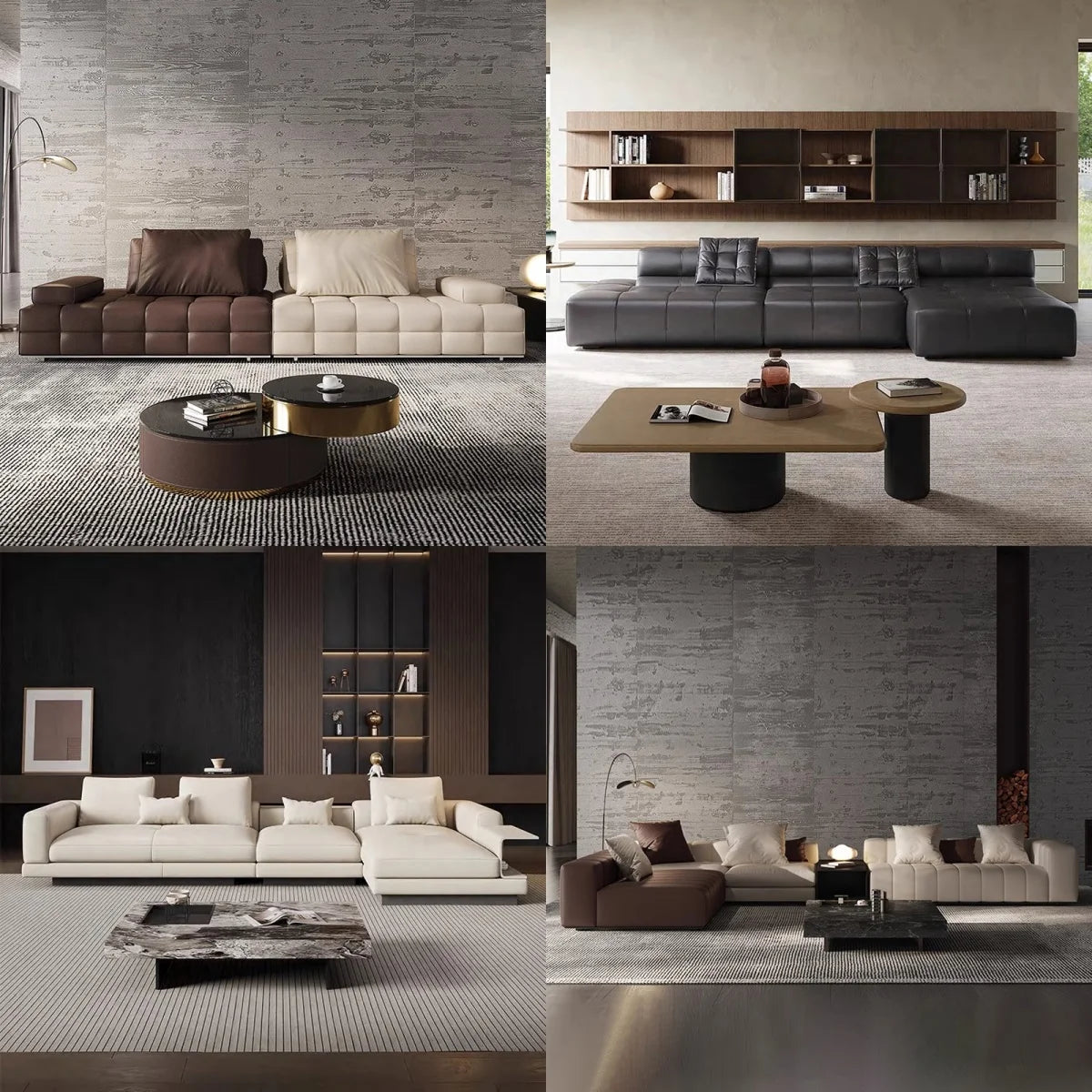 Customized Home Furniture Set Modern and Good Quality Simple Curved Sofa for Bedroom or Living